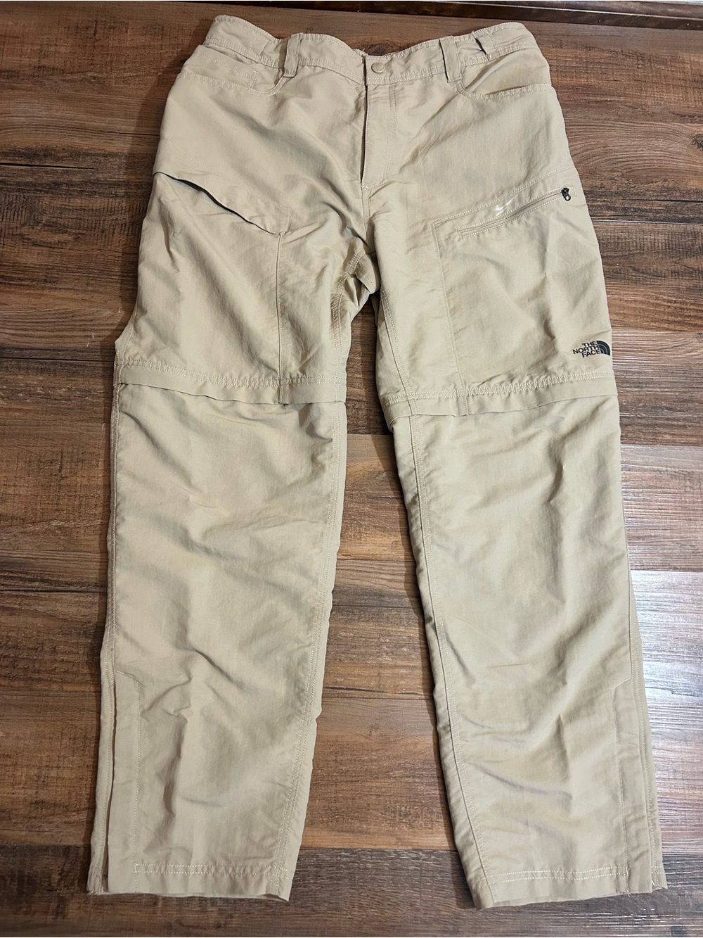 The North Face Convertible Hiking Pants Mens Large Tan  Zip Off Cargo